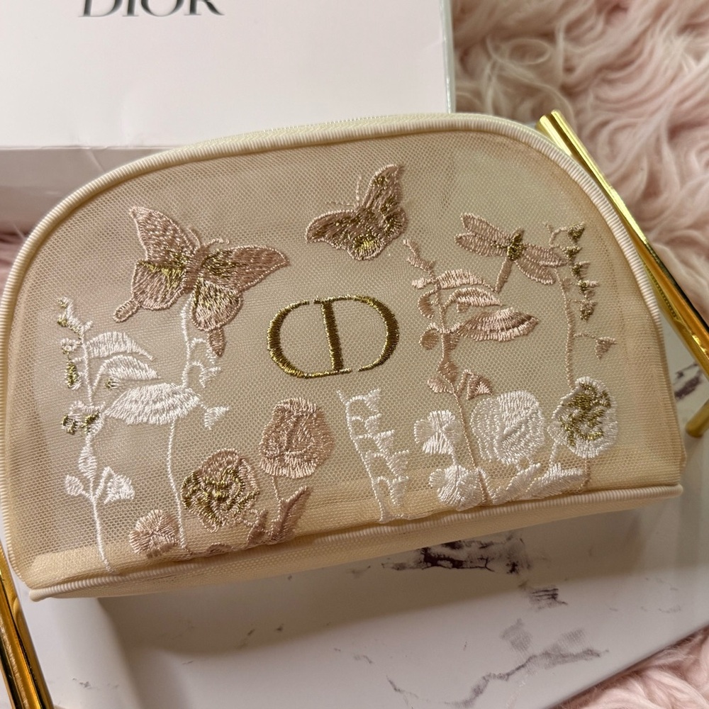 Sold ❌❌Christian Dior Floral Cream Embroidered Mother’s Day GWP Mother’s Day